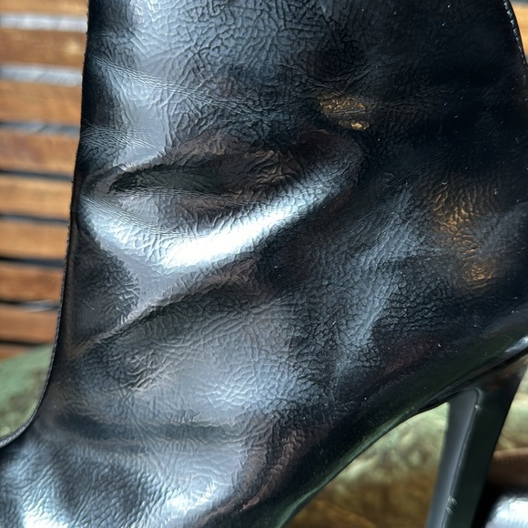 Jessica Simpson crackle patent platform heeled booties 9.5 M 39.5  JS-ZAMIA - Picture 6 of 12